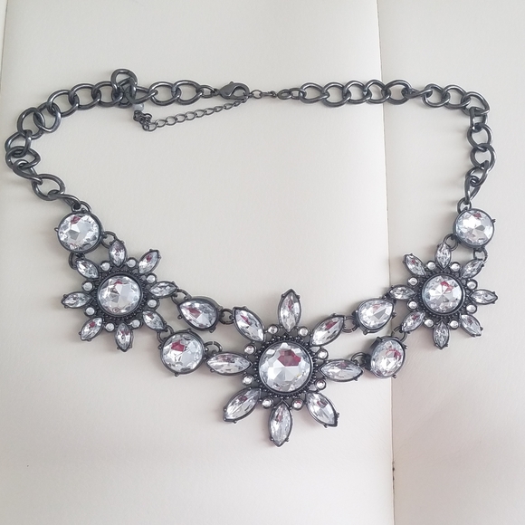 mark. Jewelry - Gunmetal statement bib necklace